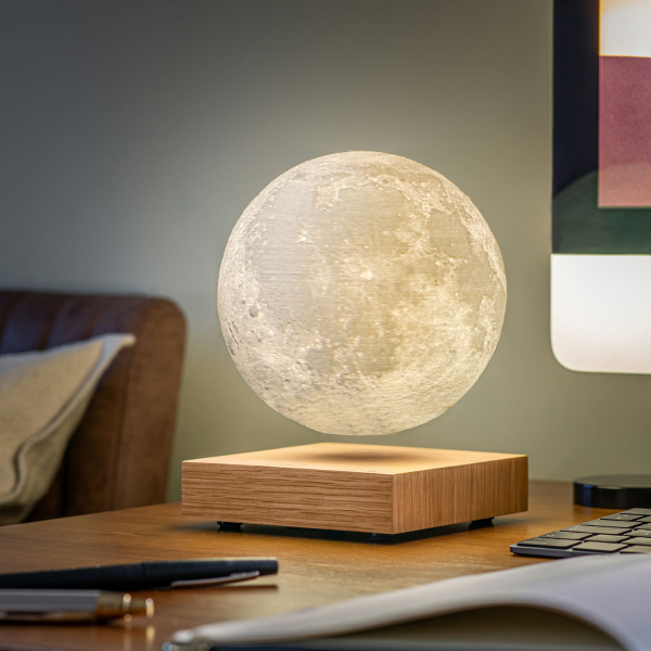 Gingko smart moon lamp soft light on desk