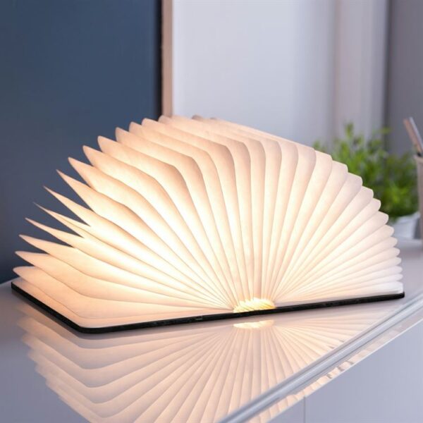 Gingko Large Leather Smart book light part open 180 degrees with background