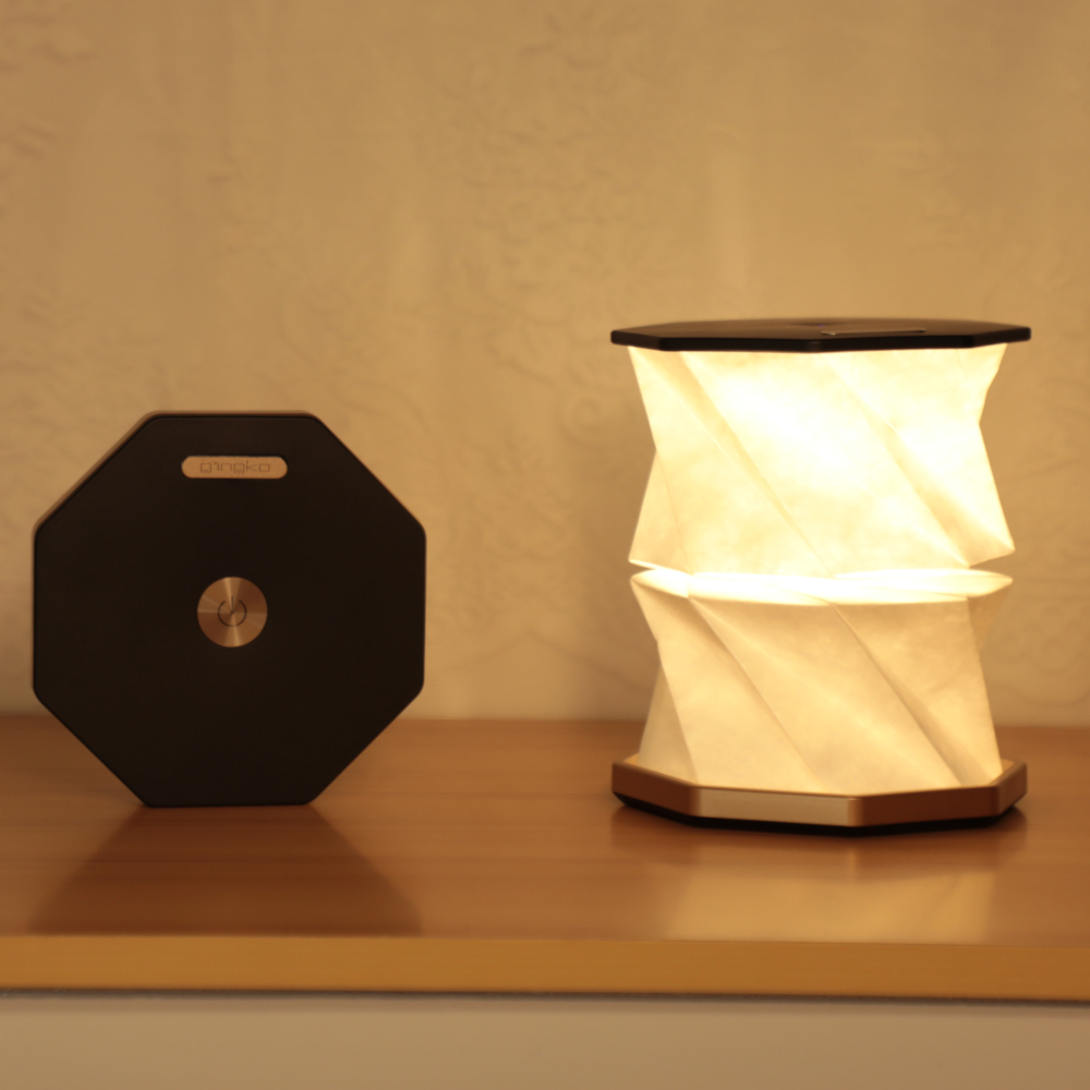 Gingko Hexagon Twist Light open and closed