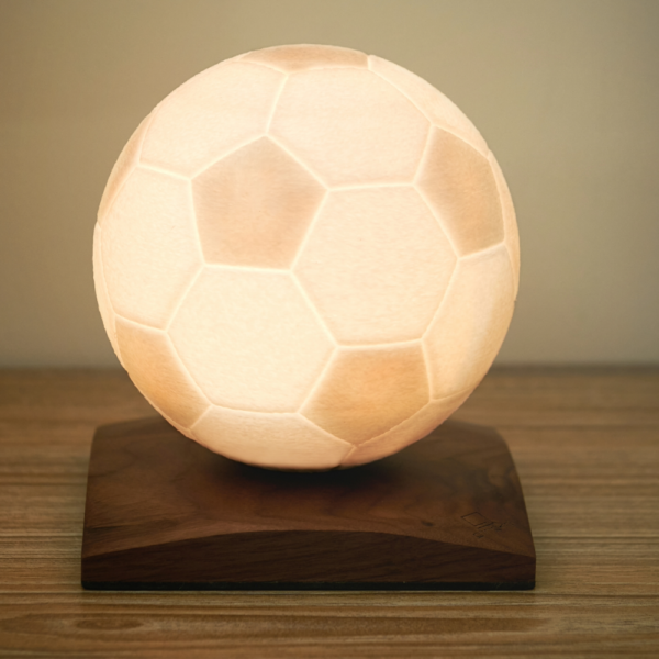 Gingko Mini Football Light with Walnut Base